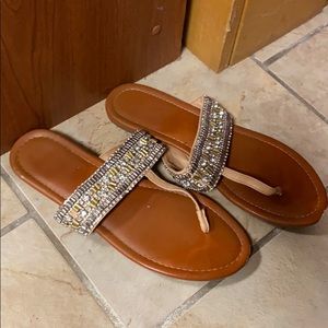 Slide on sandals